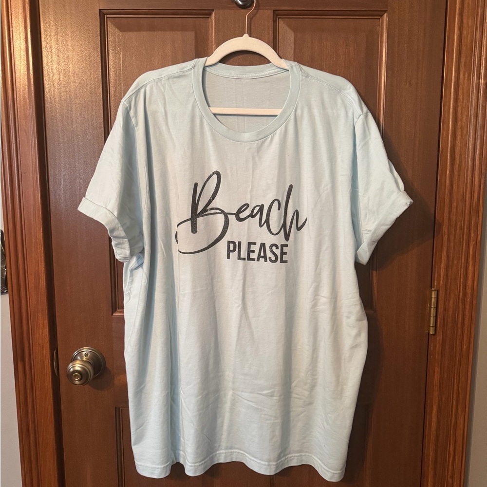 Light Blue Graphic T-Shirt